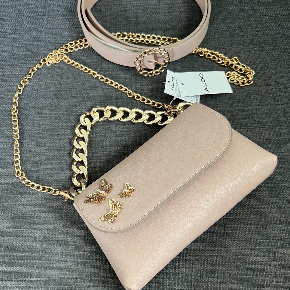 NWT ALDO MINI CROSSBODY FANNY PACK BAG ON THE BALT PURSE WITH FLAP